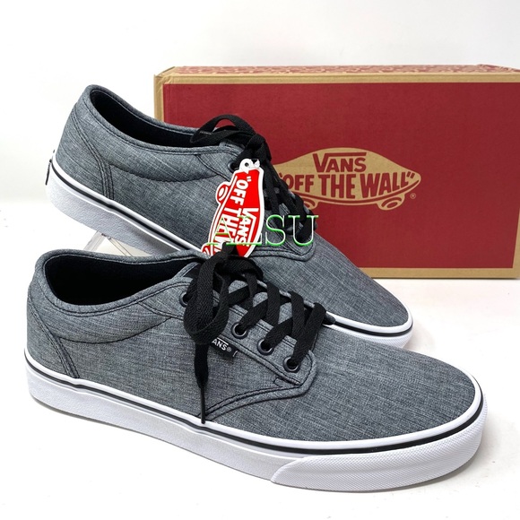 VANS Atwood Rock Textile Black Grey Canvas Men’s - Picture 8 of 10
